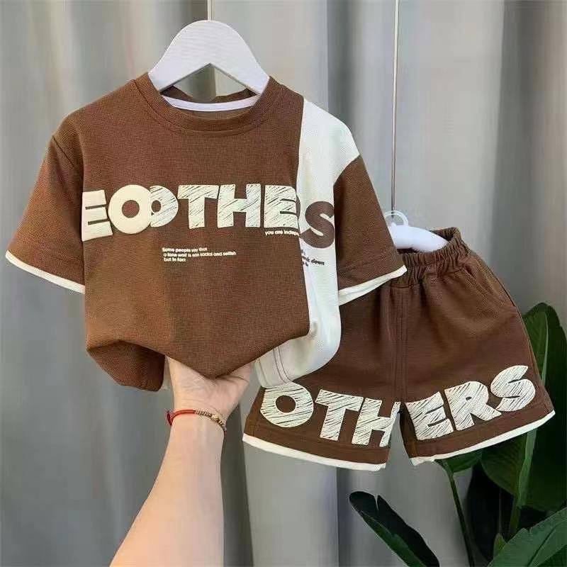 Boys Eoothers Brown Letter Suit