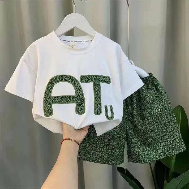 Boys ATU Varsity Letter Suit Cream – Pure Cotton Kids Suit – Rs.1079 – Sheinn Pakistan