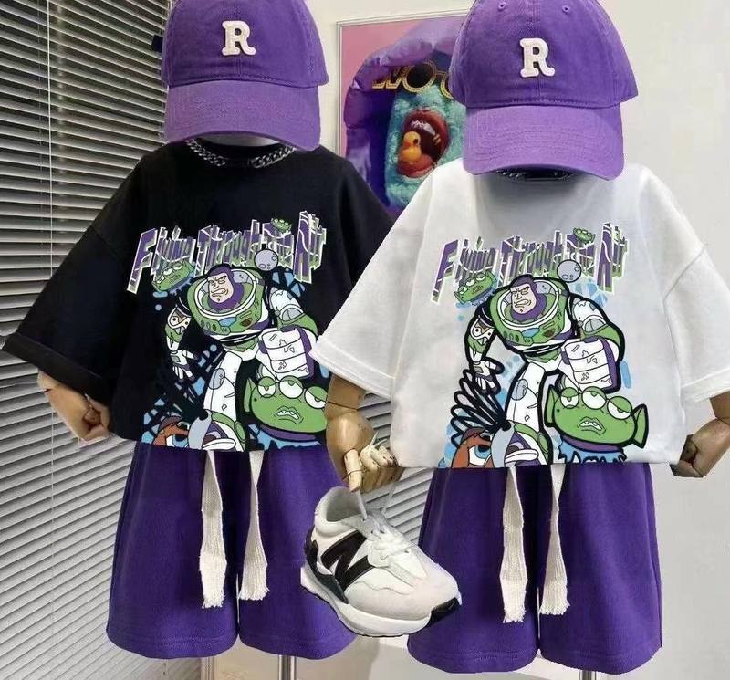 Boys Strawberry Bear Purple Suit – Pure Cotton Kids Suit – Rs.1079 – Sheinn Pakistan