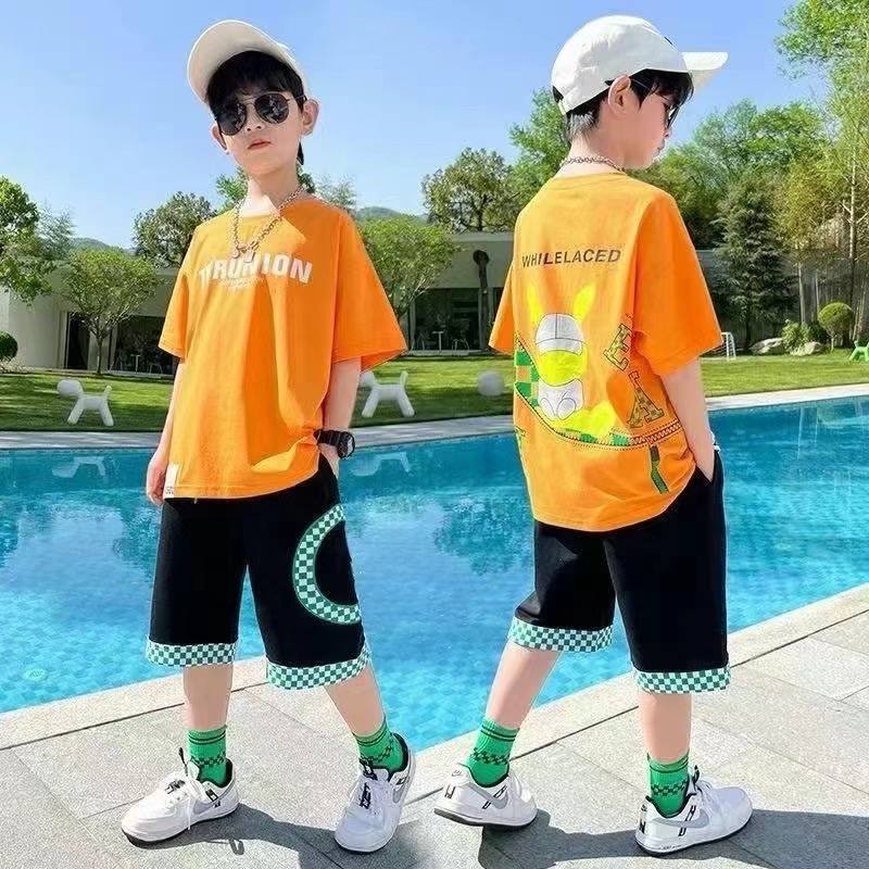 Boys Outdoor Explorer Blue Suit – Pure Cotton Kids Suit – Rs.1079 – Sheinn Pakistan