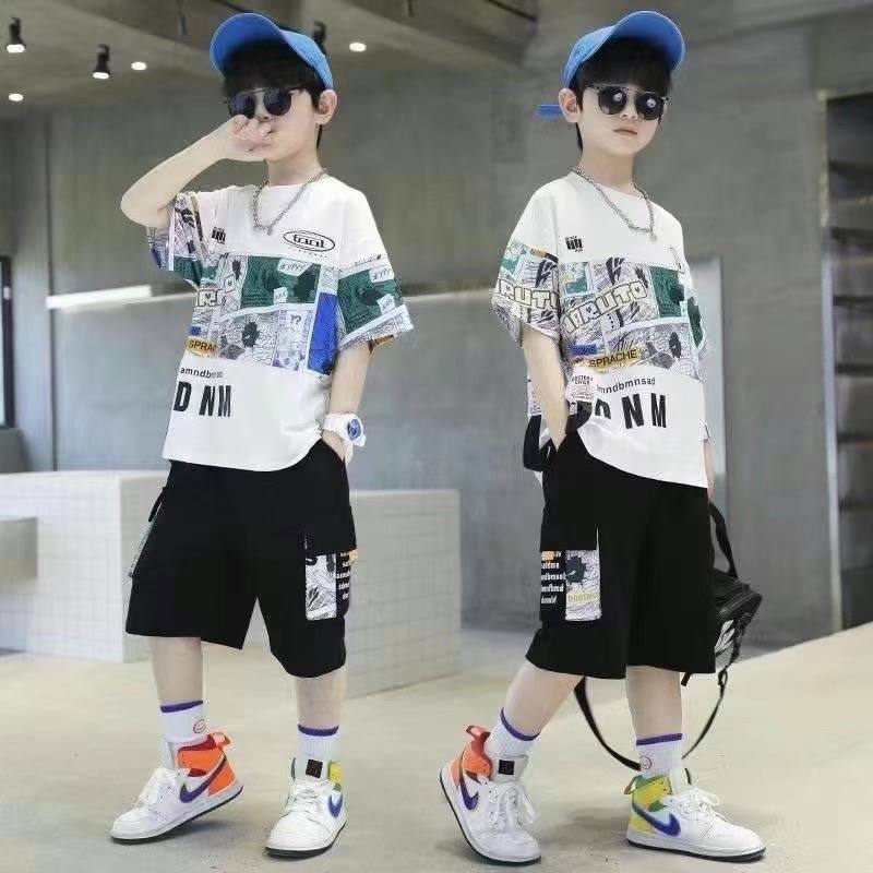 Boys Orange Graffiti Suit – Pure Cotton Kids Suit – Rs.1079 – Sheinn Pakistan