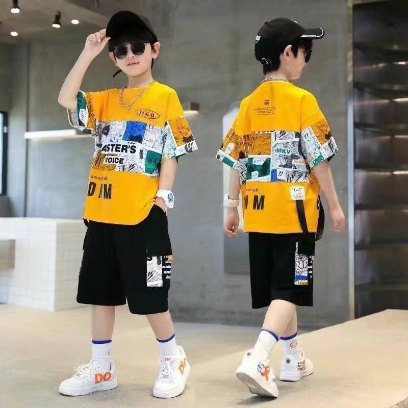 Boys Scene Print Outdoor Suit – Pure Cotton Kids Suit – Rs.1079 – Sheinn Pakistan