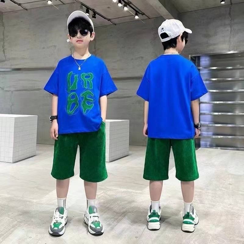 Boys Blue Cartoon Tile Print Suit – Rs.1079 – She Inn Pakistan
