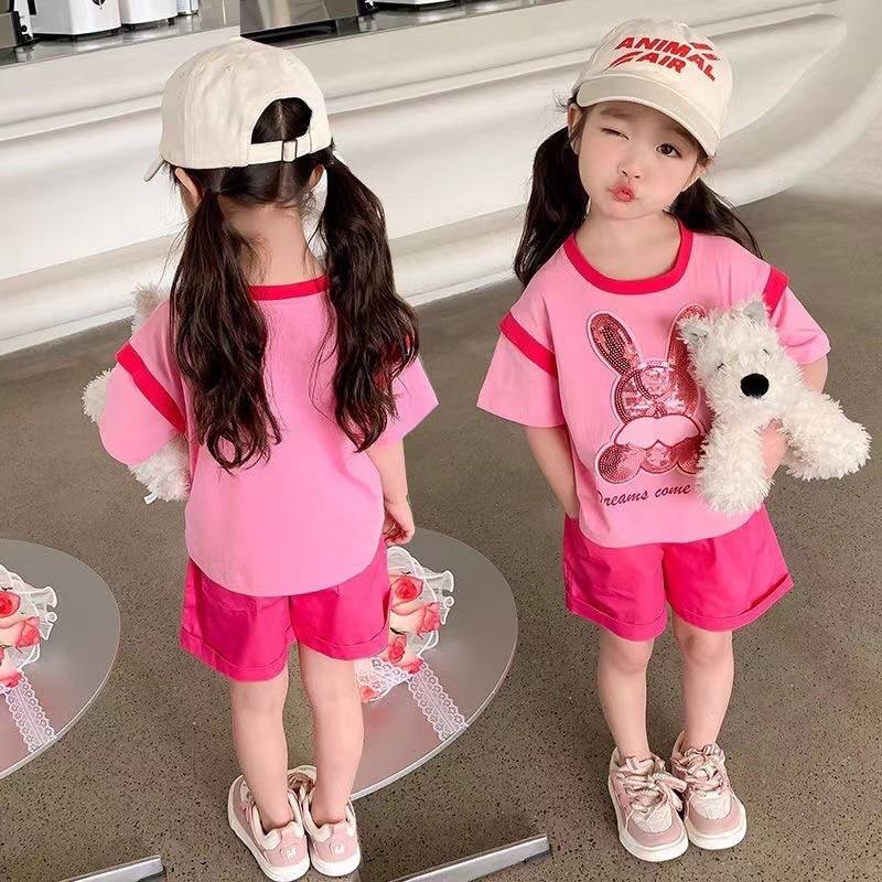 Girls Crush Bear Raglan Suit – Pure Cotton Kids Suit – Rs.1079 – Sheinn Pakistan
