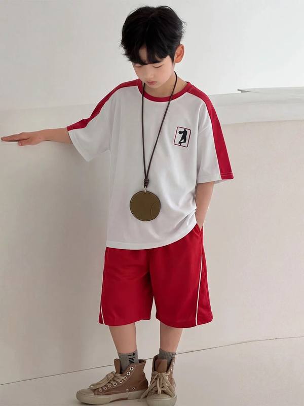 Boys Raglan Sport Panel Suit – Pure Cotton Kids Suit – Rs.1079 – Sheinn Pakistan