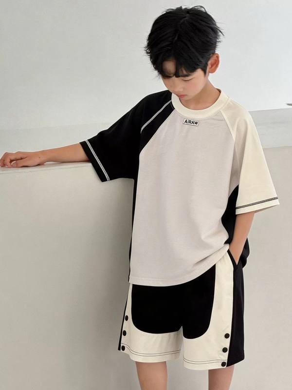 Boys Raglan Red White Sport Suit – Pure Cotton Kids Suit – Rs.1079 – Sheinn Pakistan
