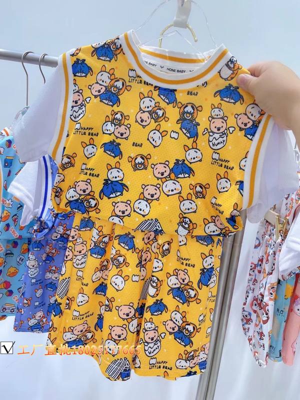 Baby Colourful Cartoon Vest Set – Pure Cotton Kids Suit – Rs.1079 – Sheinn Pakistan