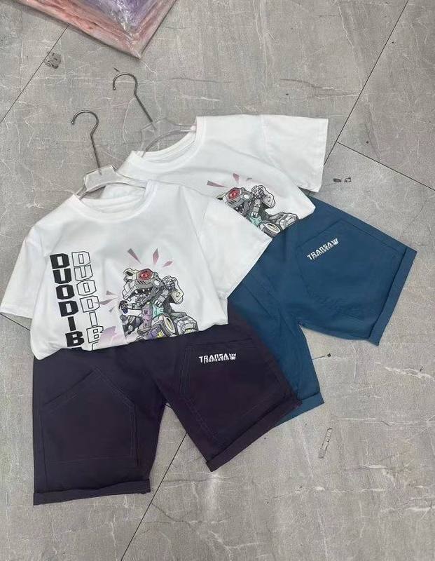 Boys Cartoon Print Cargo Suit – Pure Cotton Kids Suit – Rs.1079 – Sheinn Pakistan