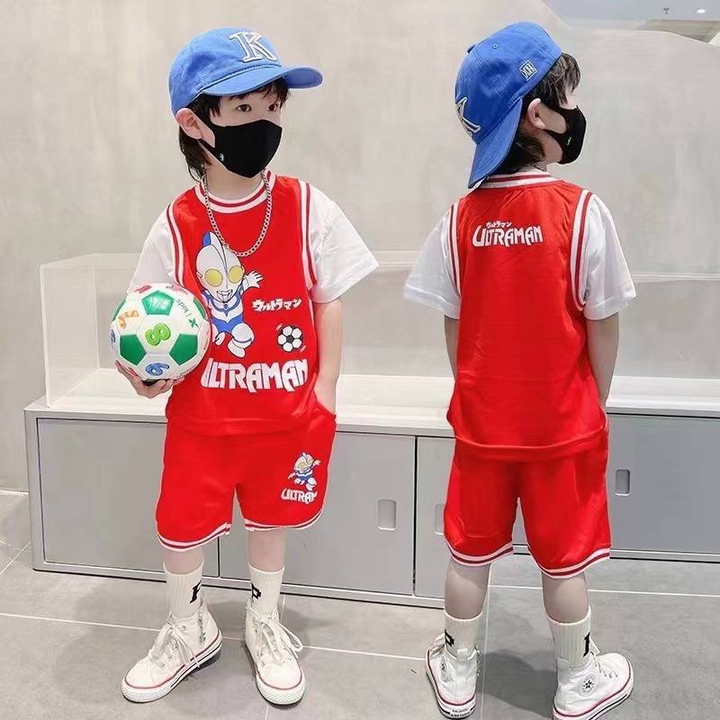 Baby Football Kit Blue Red Set – Pure Cotton Kids Suit – Rs.1079 – Sheinn Pakistan
