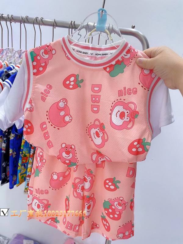 Baby Strawberry Allover Print Set – Pure Cotton Kids Suit – Rs.1079 – Sheinn Pakistan