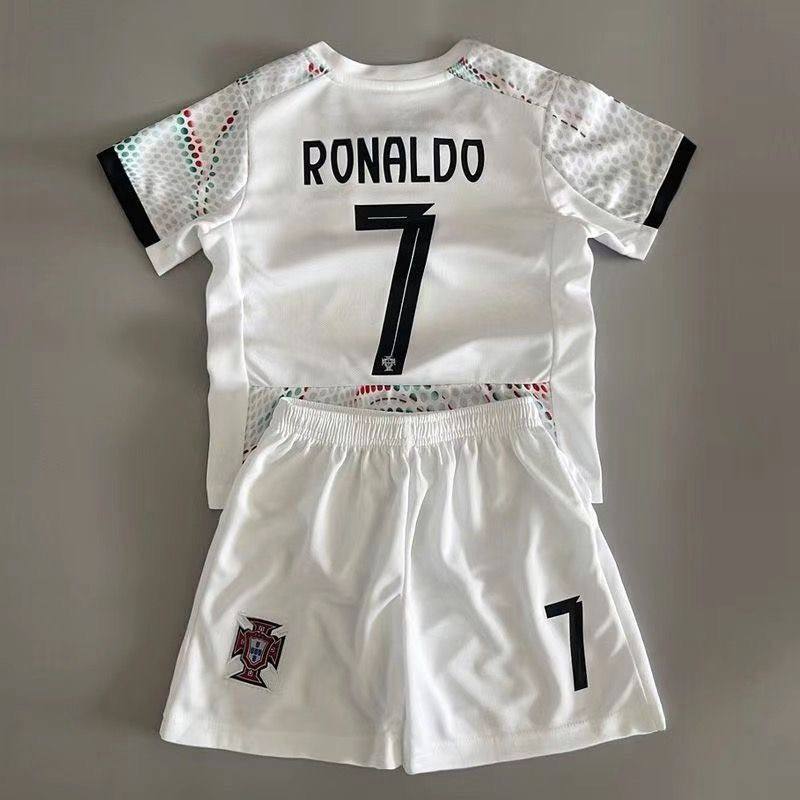 Boys Ronaldo Portugal Red Kit – Pure Cotton Kids Suit – Rs.1079 – Sheinn Pakistan