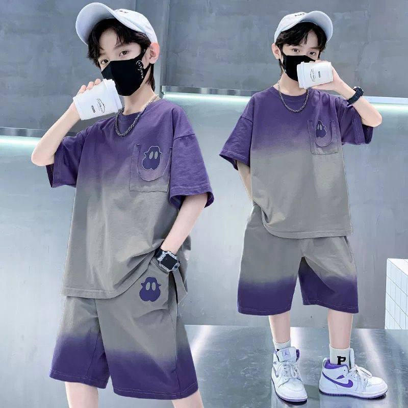 Boys Ghost Tie Dye Brown Suit – Pure Cotton Kids Suit – Rs.1079 – Sheinn Pakistan