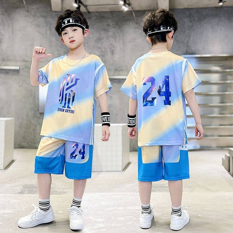 Boys Number 24 Gradient Jersey – Pure Cotton Kids Suit – Rs.1079 – Sheinn Pakistan