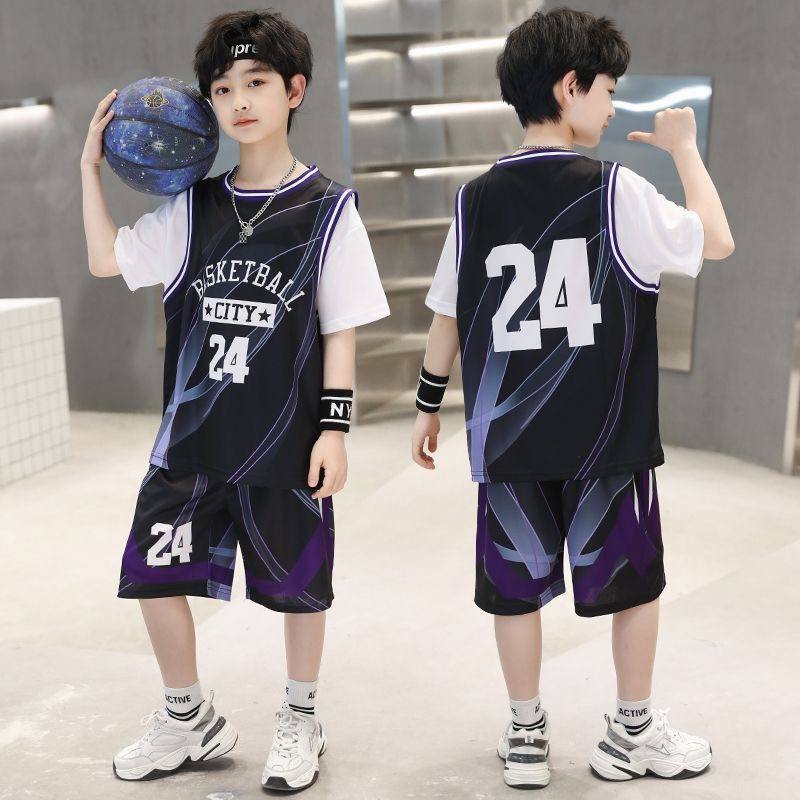 Boys Number 23 Red Black Jersey – Pure Cotton Kids Suit – Rs.1079 – Sheinn Pakistan