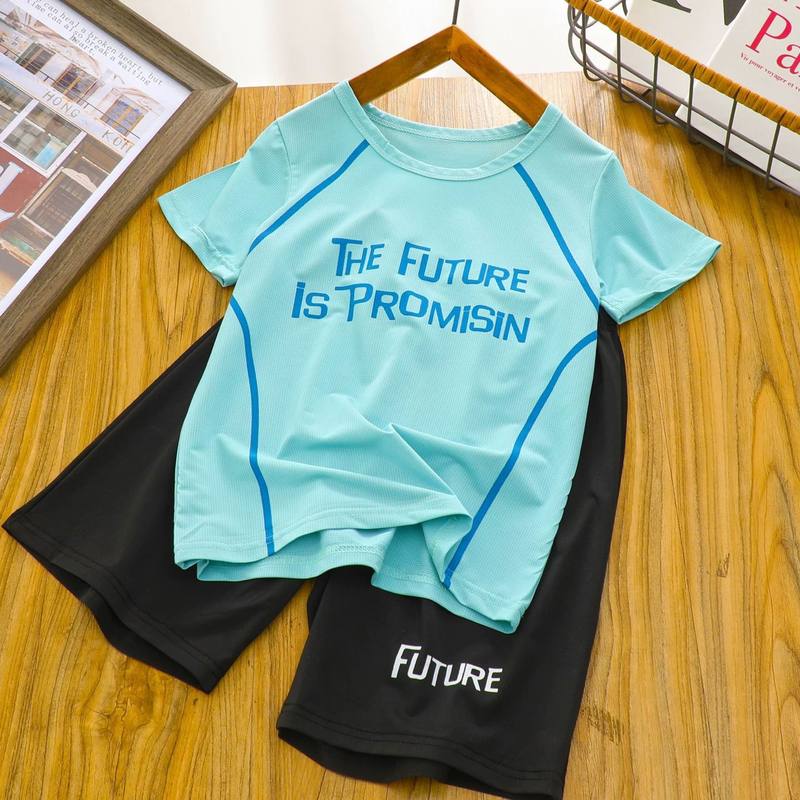 Boys Future Is Promising Green Suit – Pure Cotton Kids Suit – Rs.1079 – Sheinn Pakistan