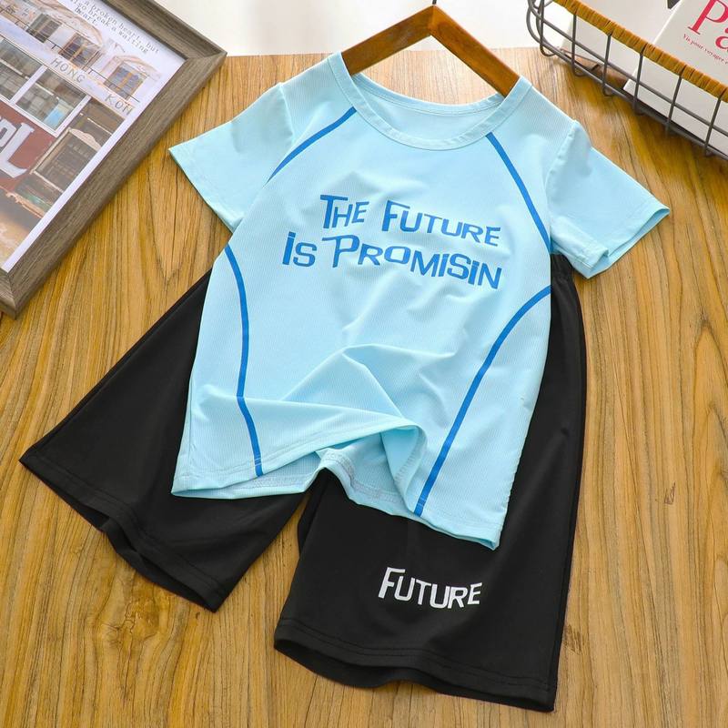 Boys Future Is Promising Grey Suit – Pure Cotton Kids Suit – Rs.1079 – Sheinn Pakistan