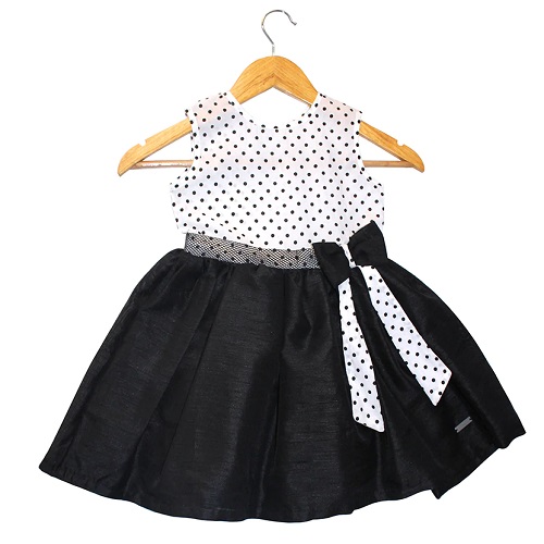 Black frock store design for baby