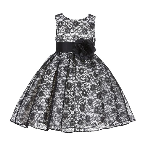 Black net outlet frock