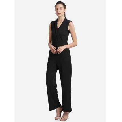 Black Scuba Full Leg Jumpsuit