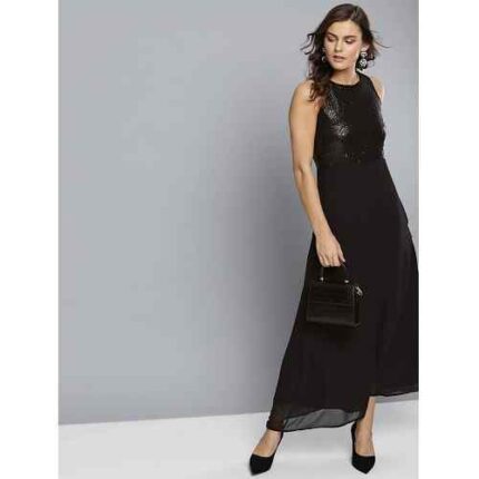 Black Shimmery Maxi
