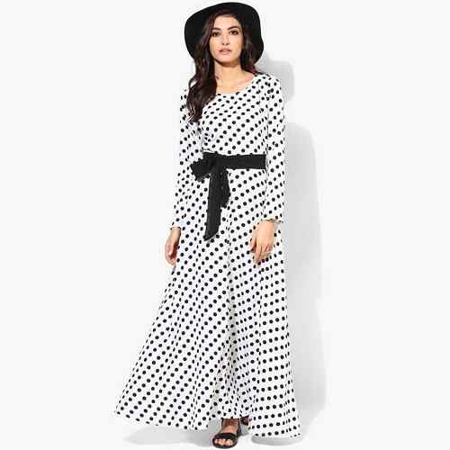 Black & White Polka Dot Maxi