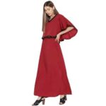 Sequined Overlay Red Maxi - Image 2