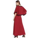 Sequined Overlay Red Maxi