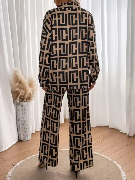 Women’s All Over Print Drop Shoulder Shirt & Pants