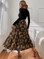 Women’s Clasi Floral Print Belted Maxi - Image 2