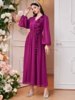 Women’s Marjanda Flowers Decoration Elegant Maxi - Image 2