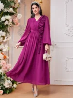 Women’s Marjanda Flowers Decoration Elegant Maxi